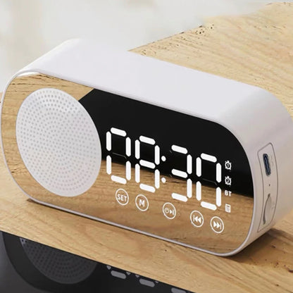 Wireless Bluetooth Speaker, Multi-Functional Loud Subwoofer Clock, Mini AI Smart Alarm Clock Speaker