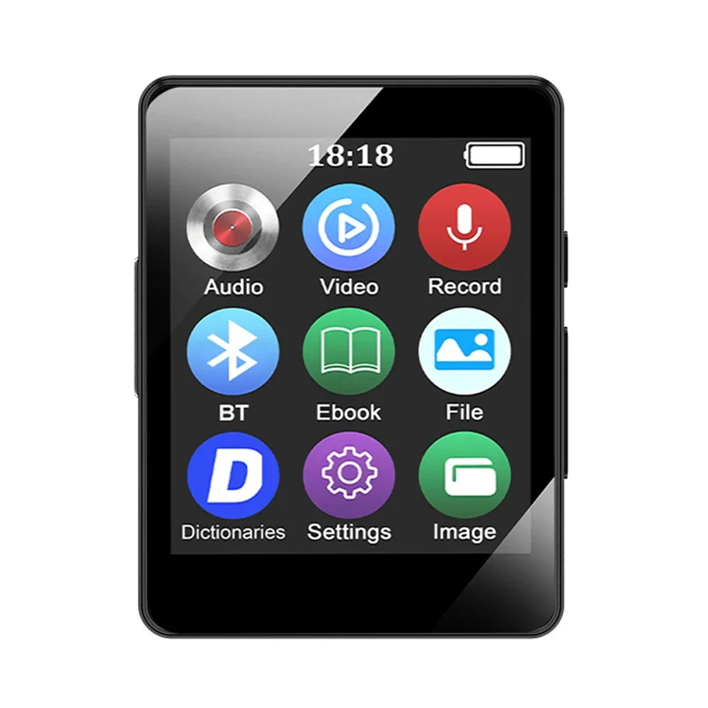 Mini MP3 MP4 Player Bluetooth 5.0 1.8-Inch Portable Music Player with Internal Speaker