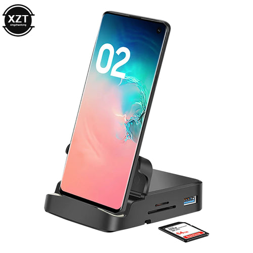 7 in 1 Type C USB Hub Phone Chargeing Docking Station Dex Pad USB C to Hdmi-Compatible Power Charger for Macbook Samsung S20