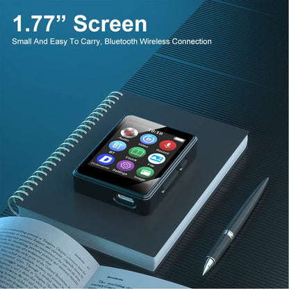 Mini MP3 MP4 Player Bluetooth 5.0 1.8-Inch Portable Music Player with Internal Speaker