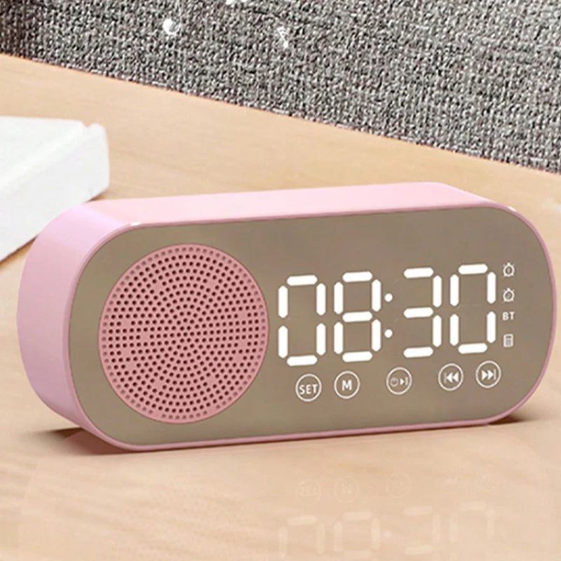 Wireless Bluetooth Speaker, Multi-Functional Loud Subwoofer Clock, Mini AI Smart Alarm Clock Speaker
