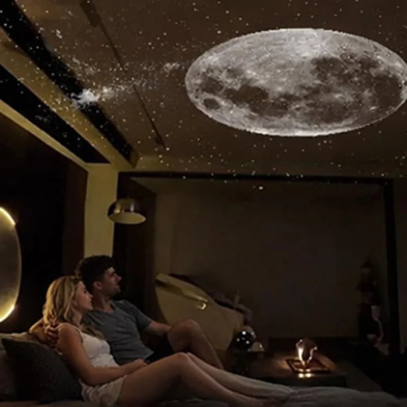 Mini Galaxy Star Projector Two in One Night Light Home Background Atmosphere Light Bedroom Car Decoration Children'S Gift
