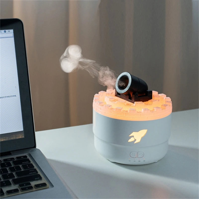 Volcanic Cannons Air Humidifier Aromatherapies Diffusers Maker Essential Oil Difusor for Home Desktop 280Ml
