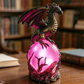 Resin Gothic Dragon LED Crystal Ball Lamp USB Powered Fantasy Dragon Night Light Mystic Orb Light for Dark Aesthetic Decor