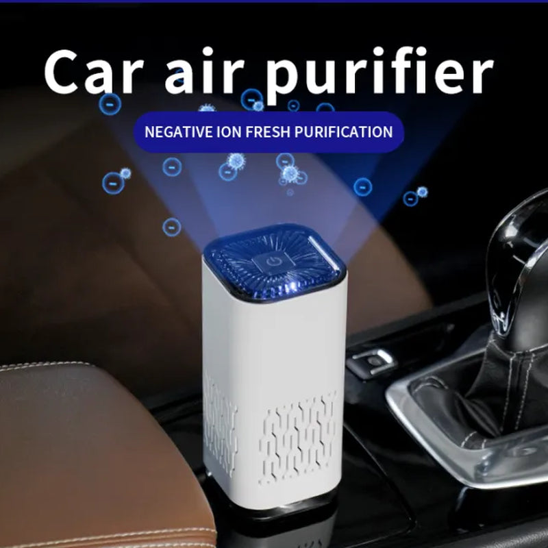 Transform Your Space with the Portable Car Air Purifier - Negative Ion Generator for Fresh, Clean Air Anywhere!
