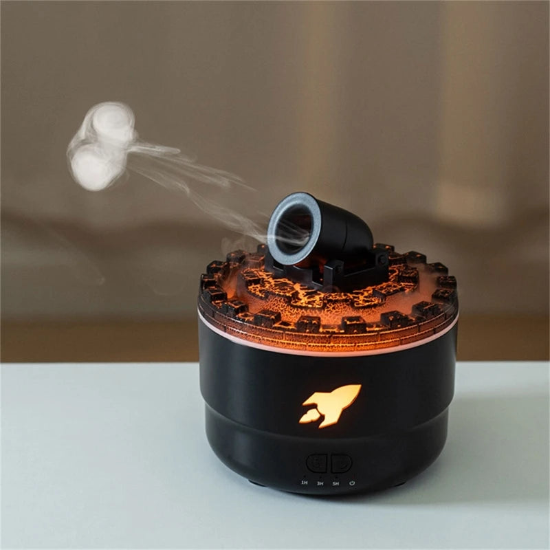 Volcanic Cannons Air Humidifier Aromatherapies Diffusers Maker Essential Oil Difusor for Home Desktop 280Ml