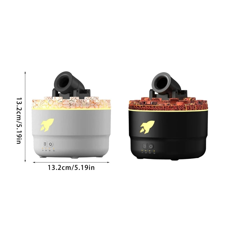 Volcanic Cannons Air Humidifier Aromatherapies Diffusers Maker Essential Oil Difusor for Home Desktop 280Ml