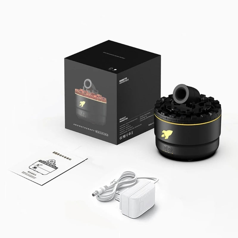 Volcanic Cannons Air Humidifier Aromatherapies Diffusers Maker Essential Oil Difusor for Home Desktop 280Ml