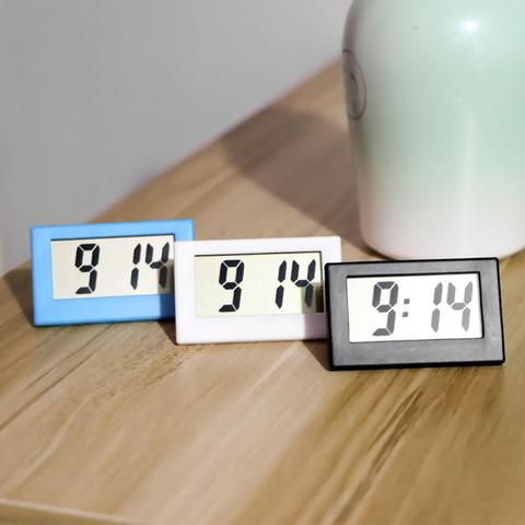 Small Digital Clock Battery Operated Large Screen Clock for Car Dashboard Portable Car Clock Lightweight Stick on Clock