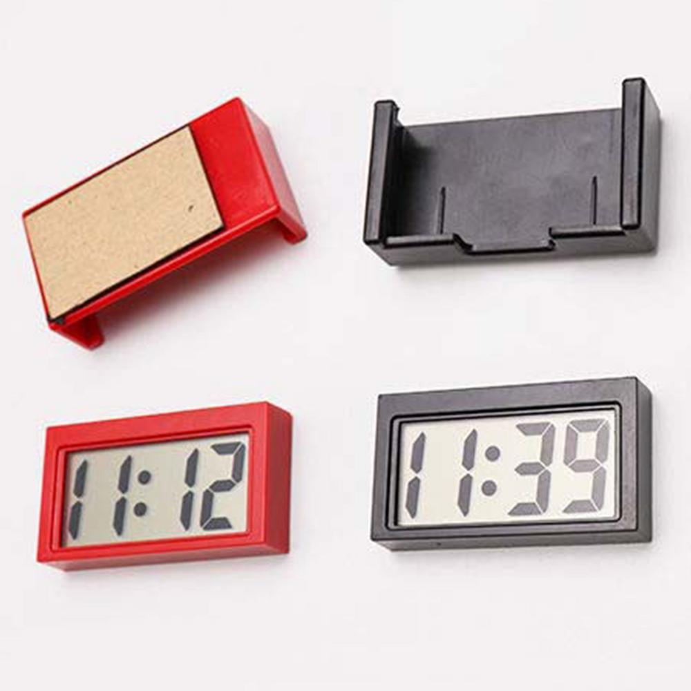 Small Digital Clock Battery Operated Large Screen Clock for Car Dashboard Portable Car Clock Lightweight Stick on Clock