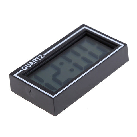 Small Digital Clock Battery Operated Large Screen Clock for Car Dashboard Portable Car Clock Lightweight Stick on Clock