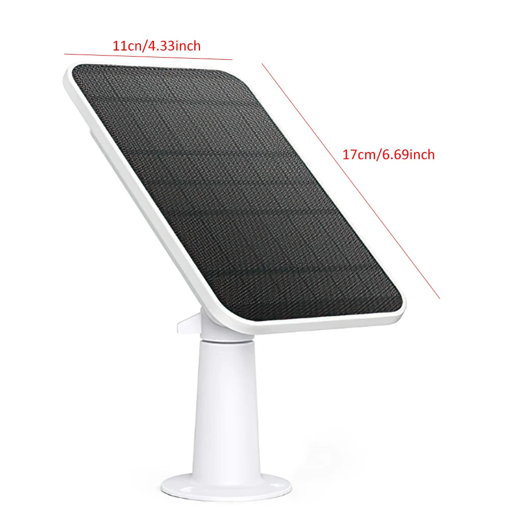 4W Solar Panel for Eufy Eufycam Cam 2/2C/2C Pro/E/2 Pro Cam Weatherproof Wall Mount Rotatable Brackets with 9.8Ft Power Cable